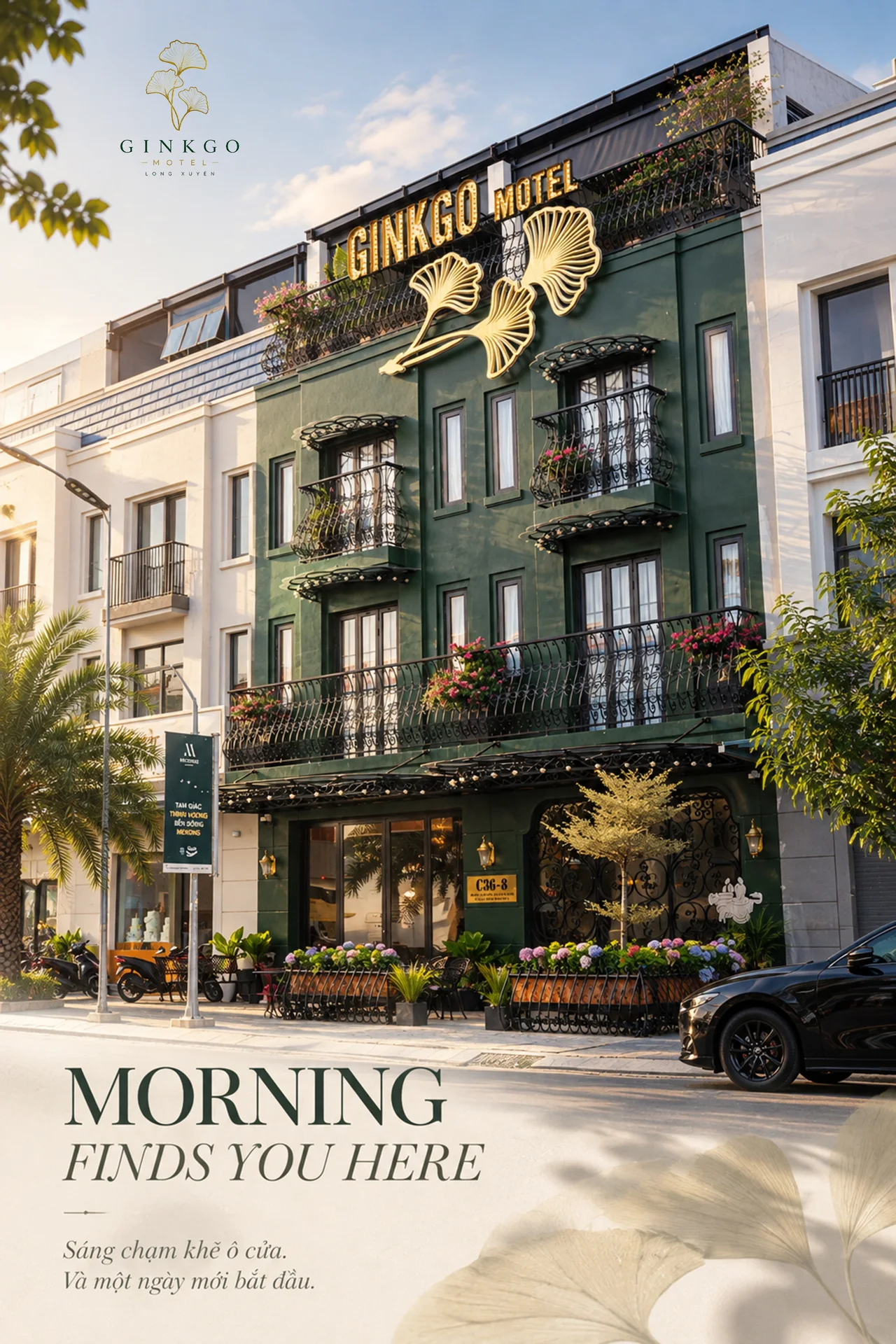 Morning finds you here — Sáng chạm khẽ ô cửa. Và một ngày mới bắt đầu.