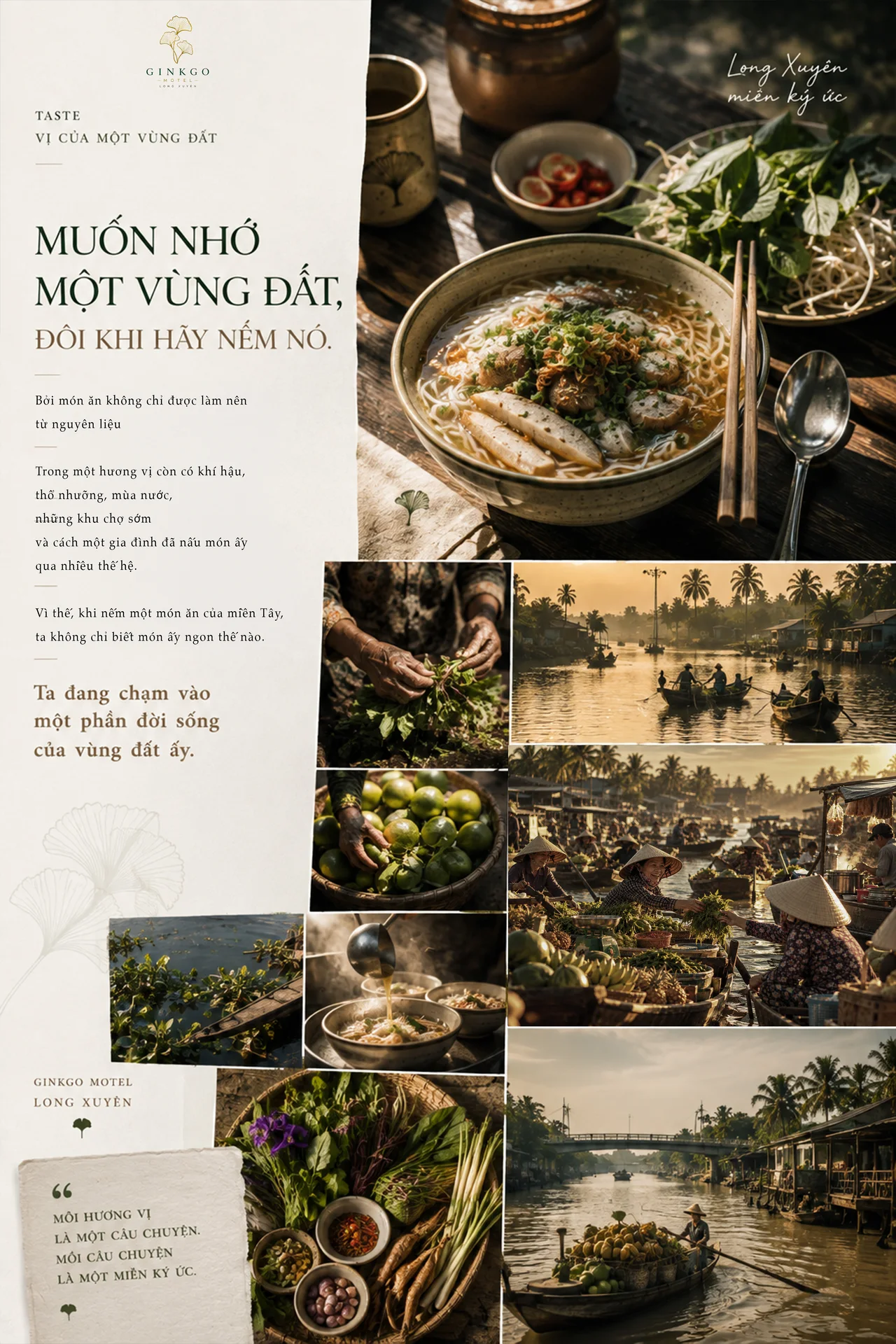 Vị của một vùng đất — Muốn nhớ một vùng đất, đôi khi hãy nếm nó. Khi nếm một món ăn của miền Tây, ta đang chạm vào một phần đời sống của vùng đất ấy.
